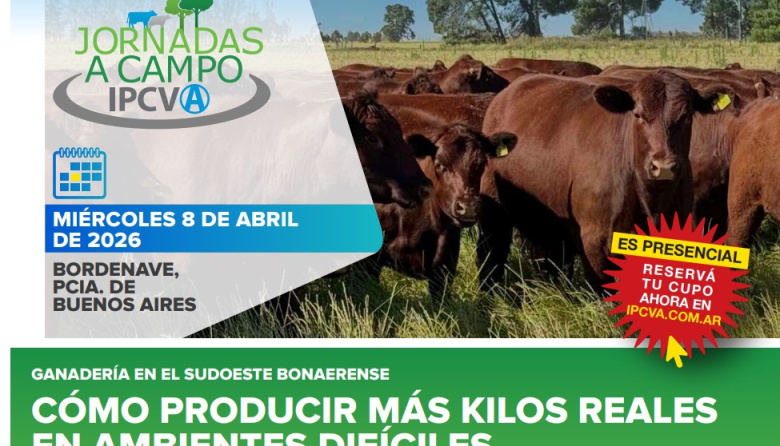 Este miércoles se realizará una ‘Jornada a Campo’ del Ipcva en Bordenave