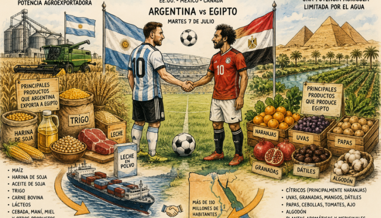 Mundial 2026: más de U$S 300 millones unen a Argentina y Egipto