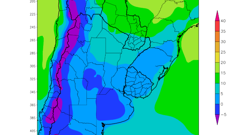 Próximos días sin lluvias en el centro del área agrícola
