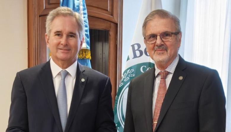 La Bolsa de Cereales se reunió con el Canciller Pablo Quirno para dialogar sobre la agenda internacional de la agroindustria