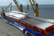 Bahía Blanca recibió 30 palas eólicas y consolida su papel clave en la logística energética